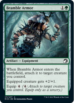 Bramble Armor (FOIL) : INNISTRAD MIDNIGHT HUNT 171/277 - Magic the Gathering Single Card