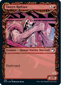 Tavern Ruffian // Tavern Smasher (Showcase) (FOIL) : INNISTRAD MIDNIGHT HUNT 296 - Magic the Gathering Single Card