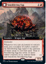 Smoldering Egg // Ashmouth Dragon (BORDERLESS) (FOIL) : INNISTRAD MIDNIGHT HUNT 358 - Magic the Gathering Single Card