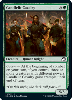 Candlelit Cavalry (FOIL) : INNISTRAD MIDNIGHT HUNT 175/277 - Magic the Gathering Single Card