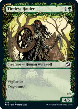 Tireless Hauler // Dire-Strain Brawler (Showcase) (FOIL) : INNISTRAD MIDNIGHT HUNT 305 - Magic the Gathering Single Card