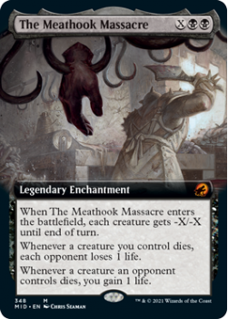 The Meathook Massacre (BORDERLESS) (FOIL) : INNISTRAD MIDNIGHT HUNT 348 - Magic the Gathering Single Card