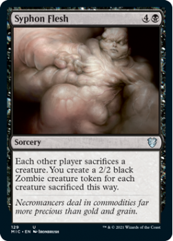 Syphon Flesh : 129 INNISTRAD MIDNIGHT HUNT COMMANDER - Magic the Gathering Single Card