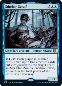 Stitcher Geralf : 104 INNISTRAD MIDNIGHT HUNT COMMANDER - Magic the Gathering Single Card