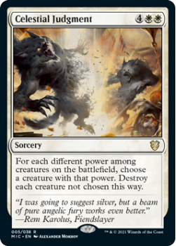 Celestial Judgment : 005/038 INNISTRAD MIDNIGHT HUNT COMMANDER - Magic the Gathering Single Card