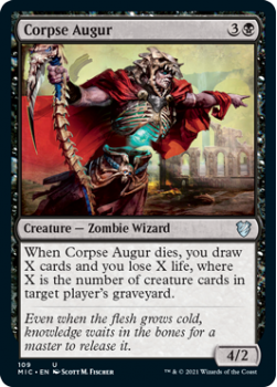 Corpse Augur : 109 INNISTRAD MIDNIGHT HUNT COMMANDER - Magic the Gathering Single Card