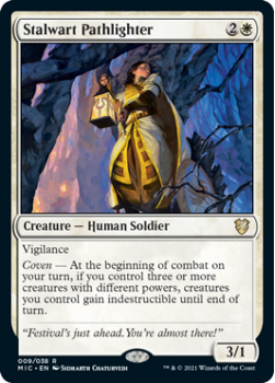 Stalwart Pathlighter : 009/038 INNISTRAD MIDNIGHT HUNT COMMANDER - Magic the Gathering Single Card