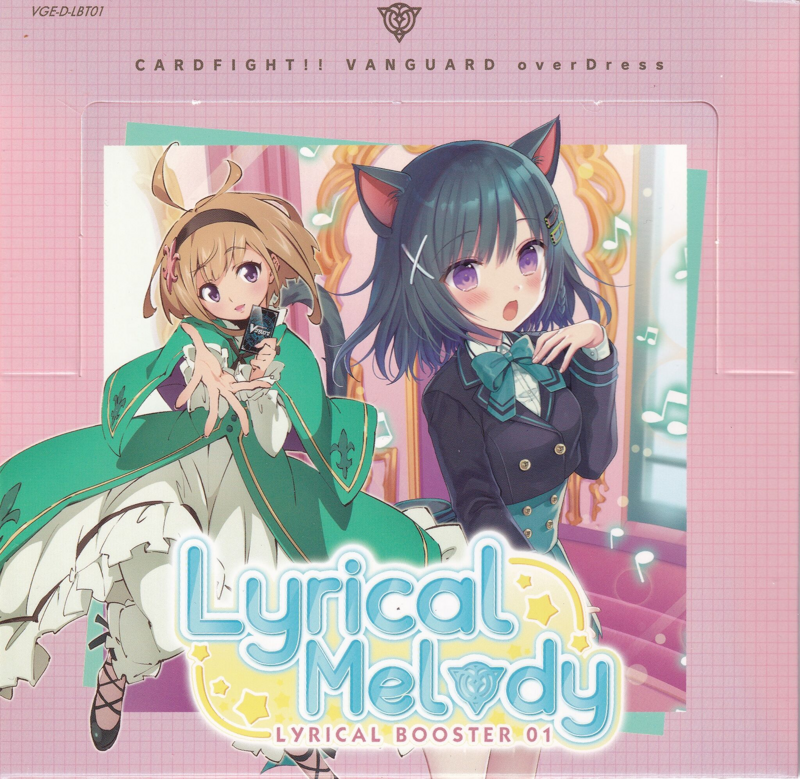 lyrical melody booster box Cardfight!! Vanguard Booster: 01 Number of VRs included is increased cardfight vanguard lyrical melody booster