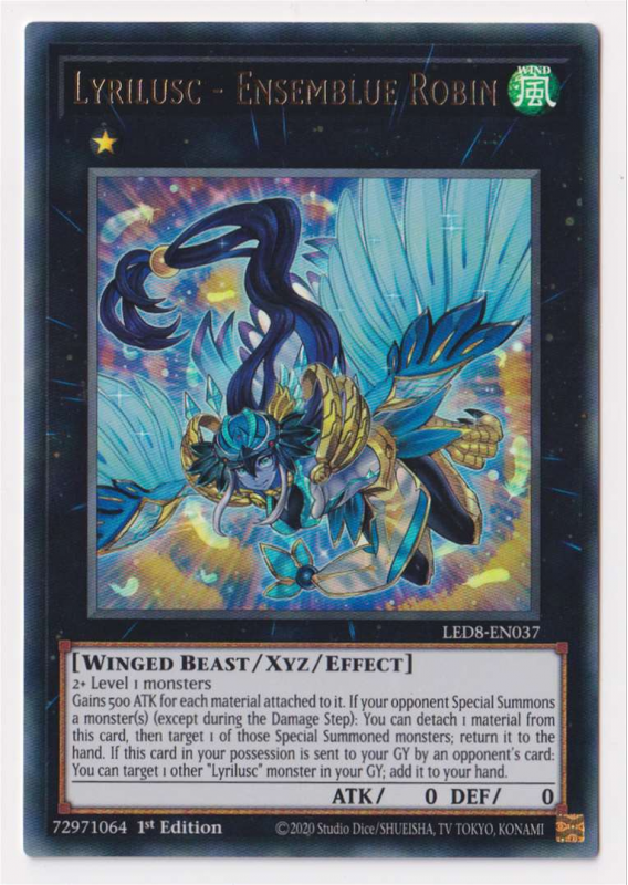 Lyilusc Robin Lyrilusc - Ensemblue Robin (Ultra Rare) : LED8-EN037 - Yu-Gi-Oh! Single ...