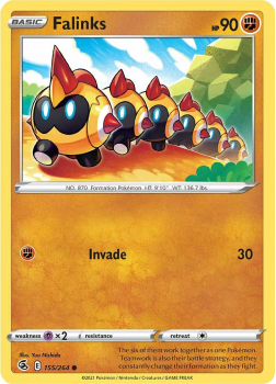 Falinks : SWORD AND SHIELD - FUSION STRIKE 155/264 - Pokemon Single Card