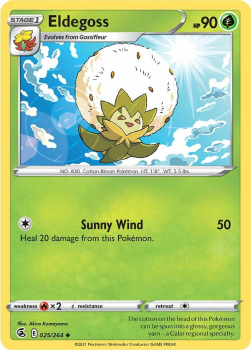 Eldegoss : SWORD AND SHIELD - FUSION STRIKE 25/264 - Pokemon Single Card