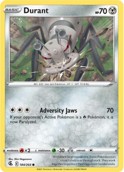 Durant : SWORD AND SHIELD - FUSION STRIKE 184/264 - Pokemon Single Card