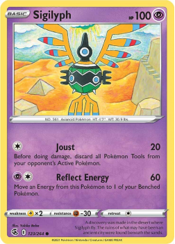 Sigilyph : SWORD AND SHIELD - FUSION STRIKE 123/264 - Pokemon Single Card