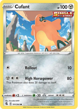 Cufant : SWORD AND SHIELD - FUSION STRIKE 191/264 - Pokemon Single Card