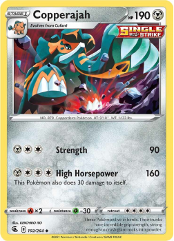 Copperajah : SWORD AND SHIELD - FUSION STRIKE 192/264 - Pokemon Single Card