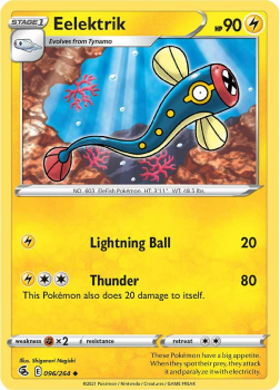 Eelektrik : SWORD AND SHIELD - FUSION STRIKE 96/264 - Pokemon Single Card