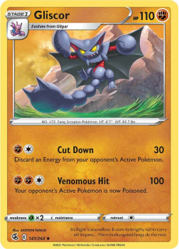 Gliscor : SWORD AND SHIELD - FUSION STRIKE 141/264 - Pokemon Single Card