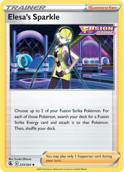Elesa's Sparkle : SWORD AND SHIELD - FUSION STRIKE 233/264 - Pokemon Single Card