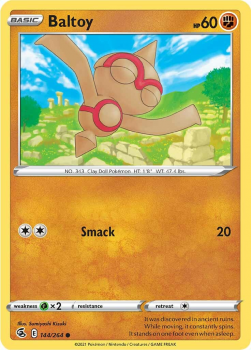 Baltoy : SWORD AND SHIELD - FUSION STRIKE 144/264 - Pokemon Single Card
