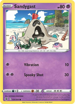 Sandygast : SWORD AND SHIELD - FUSION STRIKE 125/264 - Pokemon Single Card