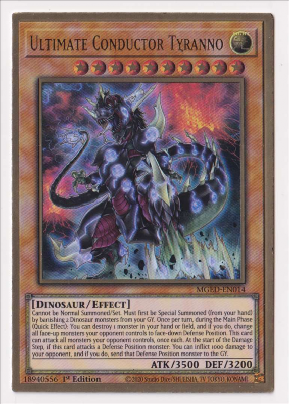 Ultimate Conductor Tyranno (Gold Rare) : MGED-EN014 - Yu-Gi-Oh! Single Card Ultimate Conductor Tyranno (Gold Rare) : MGED-EN014 - Yu-Gi-Oh! Single Card