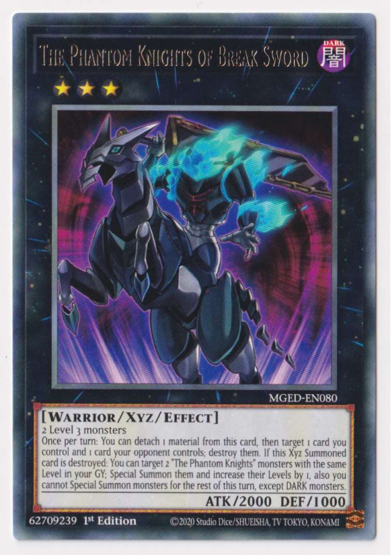 The Phantom Knights of Break Sword (Rare) : MGED-EN080 - Yu-Gi-Oh ...