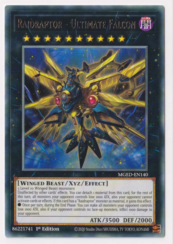 Raidraptor - Ultimate Falcon (Rare) : MGED-EN140 - Yu-Gi-Oh! Single Card Raidraptor - Ultimate Falcon (Rare) : MGED-EN140 - Yu-Gi-Oh! Single Card