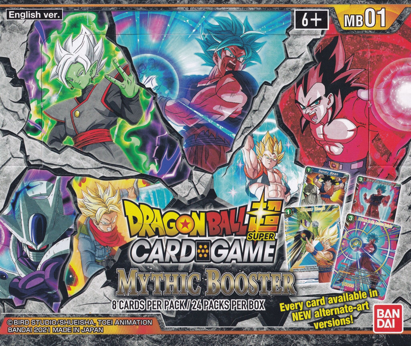 DragonBall Super Card Game: Mythic Booster Box (24 Packs) MB01 DragonBall Super Card Game: Mythic Booster Box (24 Packs) MB01