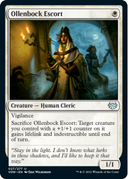 Ollenbock Escort (FOIL) : 027/277 INNISTRAD CRIMSON VOW - Magic the Gathering Single Card
