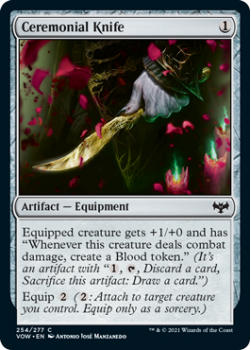 Ceremonial Knife : 254/277 INNISTRAD CRIMSON VOW - Magic the Gathering Single Card