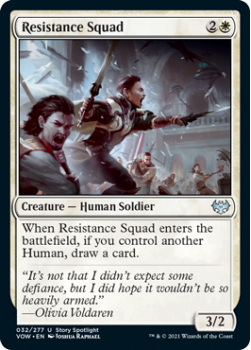 Resistance Squad (FOIL) : 032/277 INNISTRAD CRIMSON VOW - Magic the Gathering Single Card
