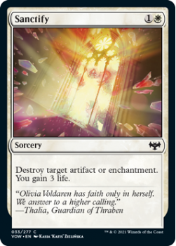 Sanctify (FOIL) : 033/277 INNISTRAD CRIMSON VOW - Magic the Gathering Single Card