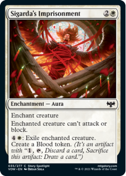 Sigarda's Imprisonment (FOIL) : 035/277 INNISTRAD CRIMSON VOW - Magic the Gathering Single Card