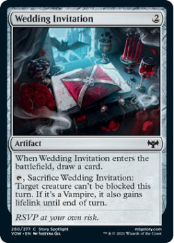 Wedding Invitation (FOIL) : 260/277 INNISTRAD CRIMSON VOW - Magic the Gathering Single Card