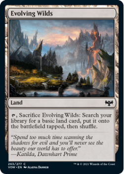Evolving Wilds : 263/277 INNISTRAD CRIMSON VOW - Magic the Gathering Single Card