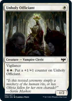 Unholy Officiant (FOIL) : 041/277 INNISTRAD CRIMSON VOW - Magic the Gathering Single Card