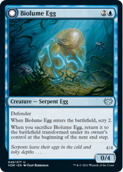 Biolume Egg // Biolume Serpent : 049/277 INNISTRAD CRIMSON VOW - Magic the Gathering Single Card