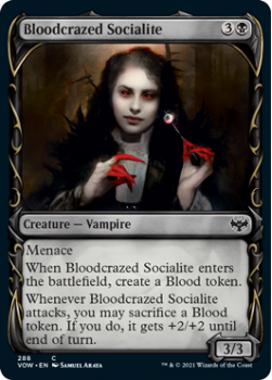 Bloodcrazed Socialite (SHOWCASE) : 288 INNISTRAD CRIMSON VOW - Magic the Gathering Single Card