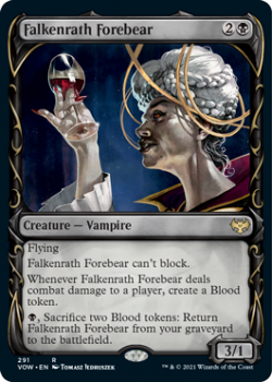 Falkenrath Forebear (SHOWCASE) (FOIL) : 291 INNISTRAD CRIMSON VOW - Magic the Gathering Single Card
