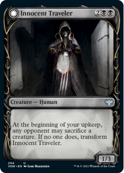 Innocent Traveler // Malicious Invader (SHOWCASE) : 294 INNISTRAD CRIMSON VOW - Magic the Gathering Single Card