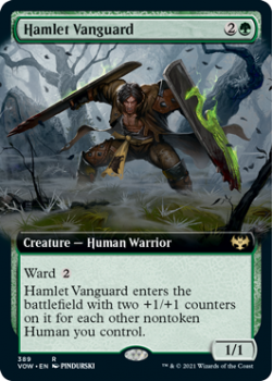 Hamlet Vanguard (BORDERLESS) : 389 INNISTRAD CRIMSON VOW - Magic the Gathering Single Card