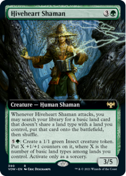 Hiveheart Shaman (BORDERLESS) : 390 INNISTRAD CRIMSON VOW - Magic the Gathering Single Card