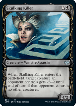 Skulking Killer (SHOWCASE) : 296 INNISTRAD CRIMSON VOW - Magic the Gathering Single Card