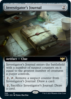Investigator's Journal (BORDERLESS) : 396 INNISTRAD CRIMSON VOW - Magic the Gathering Single Card