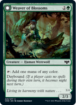 Weaver of Blossoms // Blossom-Clan Werewolf : 226/277 INNISTRAD CRIMSON VOW - Magic the Gathering Single Card