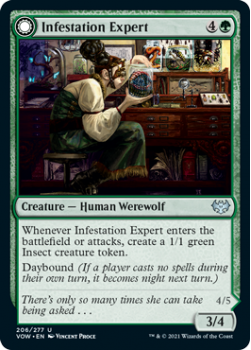 Infestation Expert // Infested Werewolf : 206/277 INNISTRAD CRIMSON VOW - Magic the Gathering Single Card