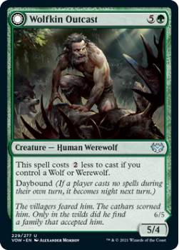 Wolfkin Outcast // Wedding Crasher (FOIL) : 229/277 INNISTRAD CRIMSON VOW - Magic the Gathering Single Card