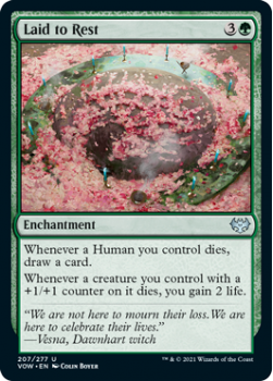 Laid to Rest (FOIL) : 207/277 INNISTRAD CRIMSON VOW - Magic the Gathering Single Card