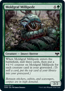 Moldgraf Millipede (FOIL) : 209/277 INNISTRAD CRIMSON VOW - Magic the Gathering Single Card