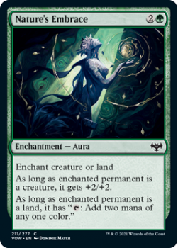 Nature's Embrace (FOIL) : 211/277 INNISTRAD CRIMSON VOW - Magic the Gathering Single Card